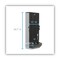 Dixie SmartStock 10 in. x 8.75 in. x 24.75 in. Utensil Spoon Dispenser - Translucent Black (1/Carton)